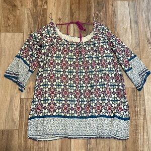 Umgee Geo Boho Tunic Blouse